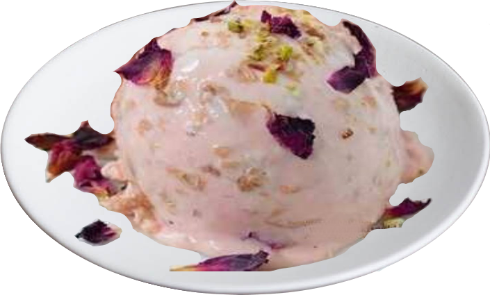 Arabic Rose Almond Ice Cream